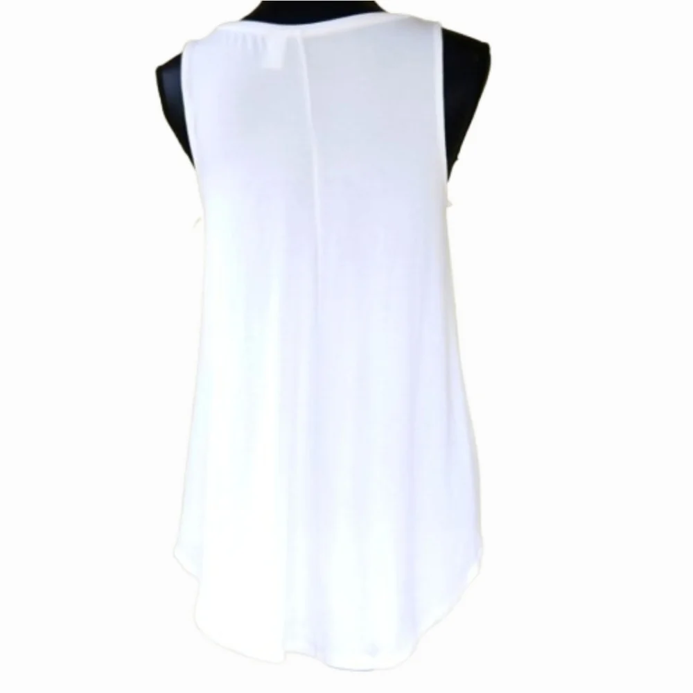 NEW Swing Luxe 'Calla Lily' Graphic Sleeveless Tee (M) - Picture 5 of 12
